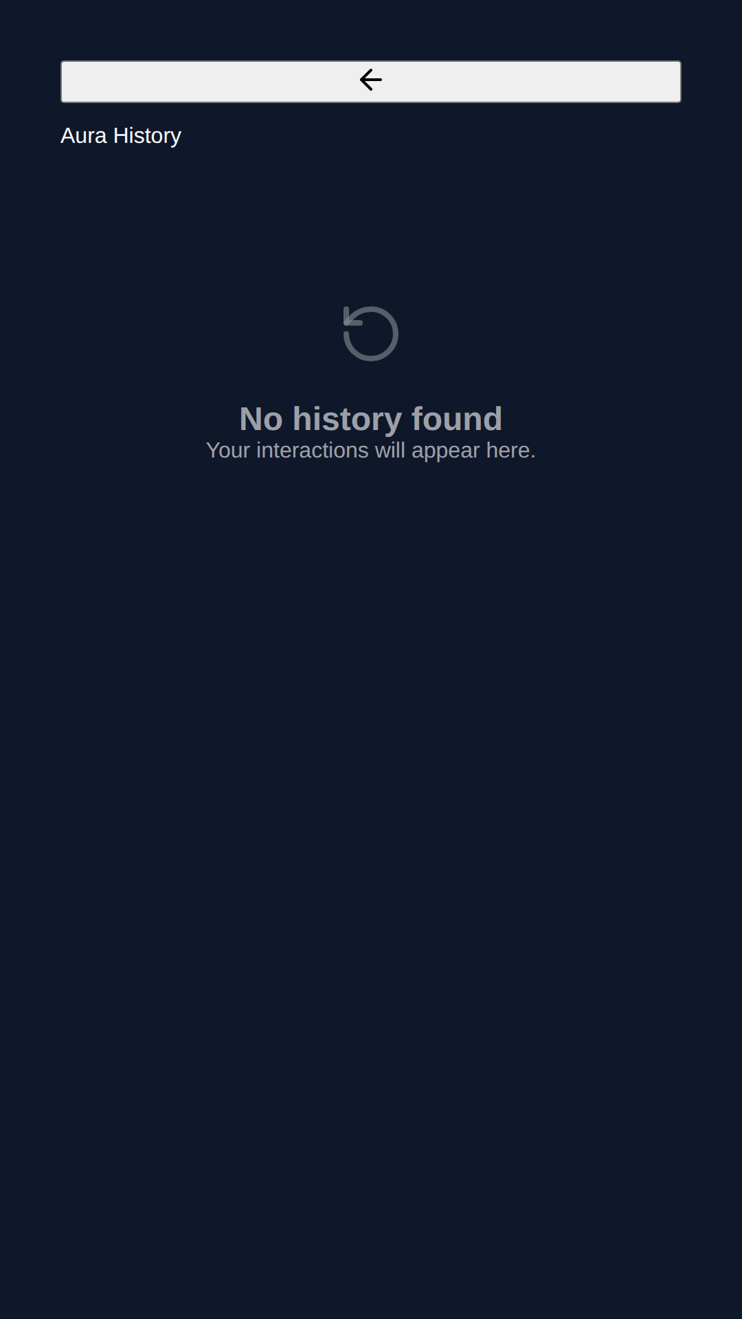 Swipes history